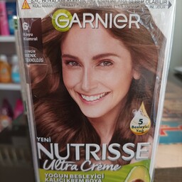 کیت رنگ موی گارنیر NUTRISSE شماره 6 رنگ بلوند تیره 