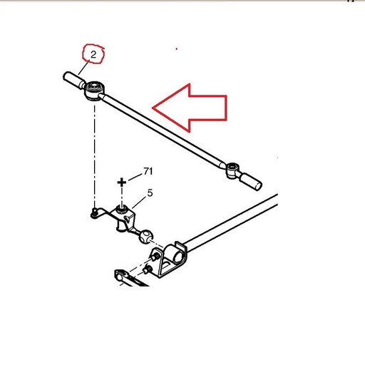 میل ماهک بلند تعویض دنده اورجینال 206 و 207 گیربکس MA5 