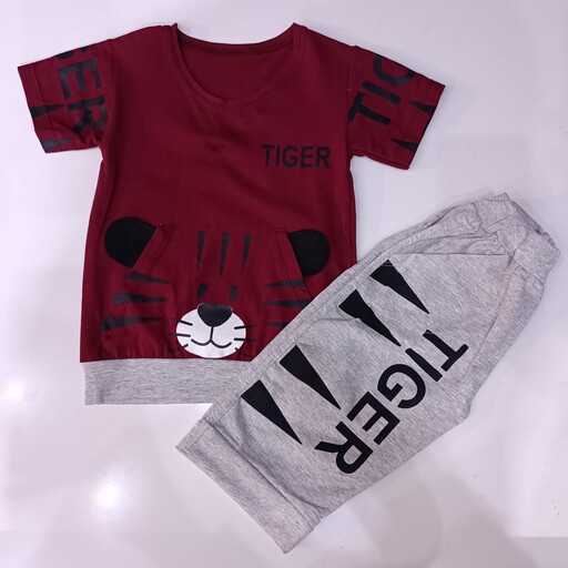 تیشرت شلوارک پسرانه طرح TIGER