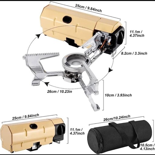 اجاق گاز مسافرتی تاشو ، محکم و عالی ،سفری مدل تاشو کد Aj2600W