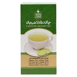 چای سبز با لیمو امانی طبیعی 210 گرمی  رفاه لاهیجان کد 139