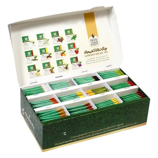 چای سبز بهاره 1403 ،  60 عددی در طعم های مختلف لاهیجان