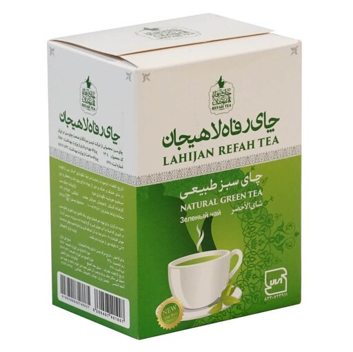 چای سبز طبیعی 100 گرمی رفاه لاهیجان  کد 11134