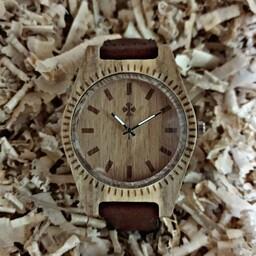 ساعت مچی چوبی مدل آریا 37 mm