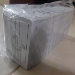 پک 100 تایی کارت پی وی سی (کارت PVC) بهداشت خام