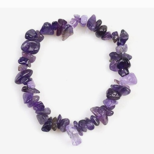 دستبند سنگ آمیتیست نامنظم   amethyst