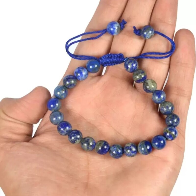 دستبند سنگ  لاجورد  lapis lazuli