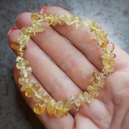 دستبند سنگ سیترین نامنظم  citrine 