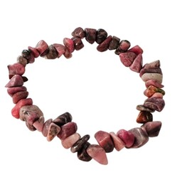 دستبند سنگ رودونیت نامنظم  Rhodonite 