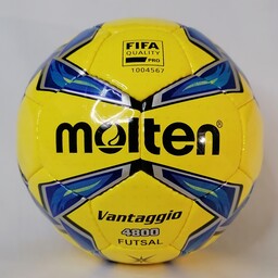 توپ فوتبال سایز 4 سالنی  مولتن همراه با سوزنی و  ارسال ریگان 