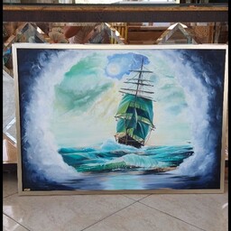 تابلو نقاشی کشتی