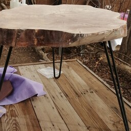 میز چوب و رزین 