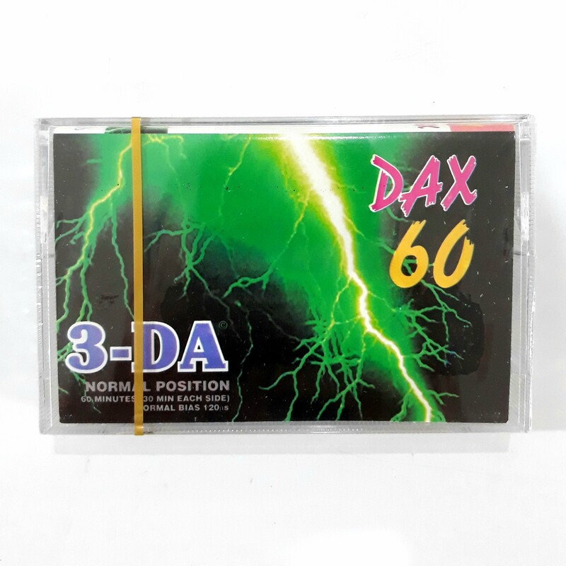 نوار کاست خام  60  دقیقه  نوستالژیک dena  دنا   سری معروف    DAX   3-DA   رنگ  مشکی  آکبند و نو