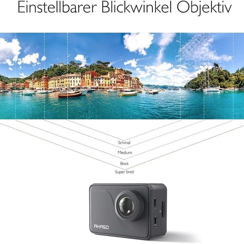 دوربین ورزشی لمسی وای فای دار  ضدآبakasi v50 pro 4k