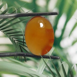 عقیق پرتقالی طبیعی یمن کد AGY10016