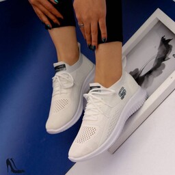 کفش اسپرت زنانه اسکیچرز بافت ارسال رایگان زیره پیو تزریق مستقیم سایز بندی 37 تا 40 مدل سولماز 