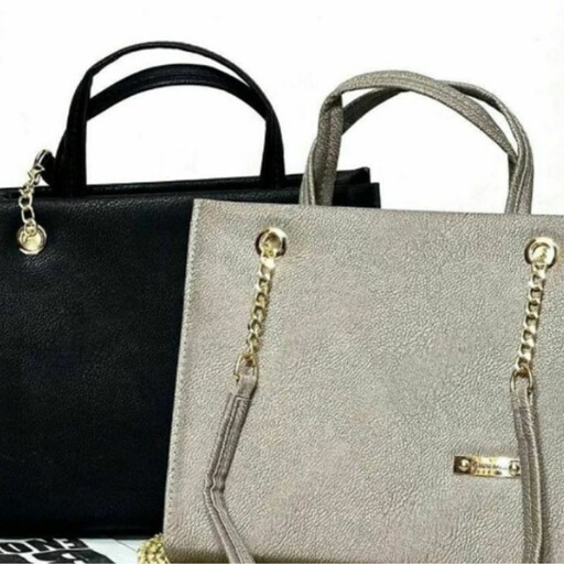 کیف زنانه دوشی سایز بزرگ با برند هانا بسیار زیبا دارای دو بند دستی و دو بند بلند