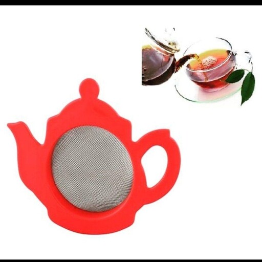 چایی صاف کن طرح قوری urve کار ترکیه جنس توری استیل در رنگ های مختلف 