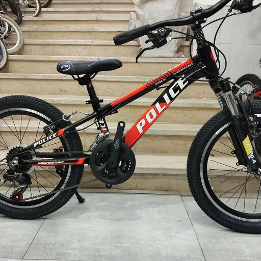 دوچرخه سایز 20 کوهستان آلومینیوم دنده ایی کمک فنر دار POLICE 