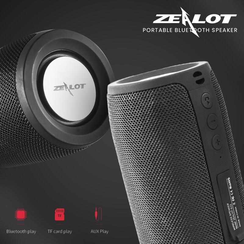 اسپیکر بلوتوثی قابل حمل زیلوت مدل S32 ا Zealot S32 Portable Bluetooth Speaker