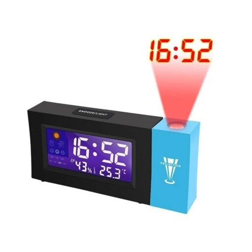 ساعت رومیزی دیجیتال همراه با صفحه نمایش رنگی 