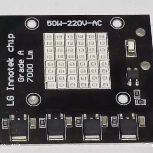 چیپ 50 وات برق مستقیم 220v smd رنگ ابی