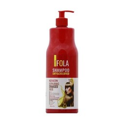 شامپو سر موهای خشک و رنگ شده 1000میل  برند اف فولا (F fola) 