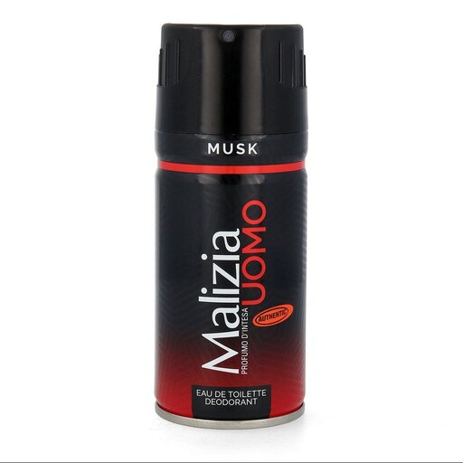 اسپری خوش بو کننده بدن مردانه مدل قرمز150 میلی لیتر مالیزیا ا Malizia Musk Deodorant Spray For Men