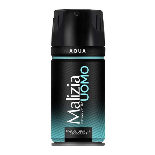 اسپری ادوتویلت مردانه 24 ساعته مالزیا سری UOMO مدل AQUA حجم 150 میل 