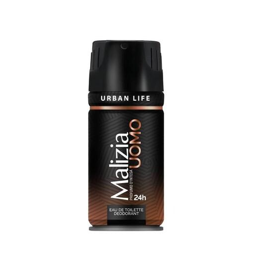 اسپری بدن مالزیا مردانه اسکای اوربان لایف اومو 150 میل ا Malizia Urban Life Uomo Spray For Men 150ml 