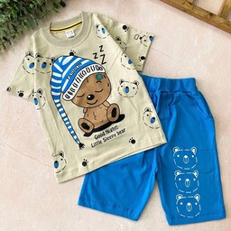 لباس بچگانه تیشرت شلوارک راحتی خرس خوابالو