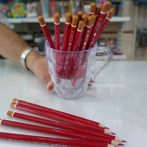 مداد قرمز لاک پشت  بسته 2 عددی