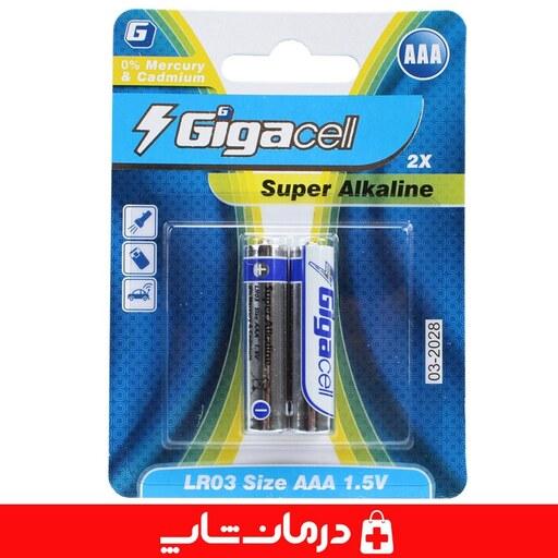 باتری گیگاسل نیم قلمی بسته 12 جفتی باتری سوپر آلکالاین گیگاسل درمان شاپ فروشگاه اینترنتی کالاپزشکی درمانی طبی مصرف140140
