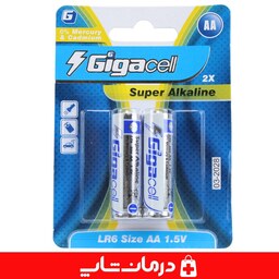 باتری قلمی گیگاسل gigacell باتری سوپر آلکالاین بسته 2 عددی درمان شاپ فروشگاه اینترنتی محصولات پزشکی درمانی بهداشتی140137