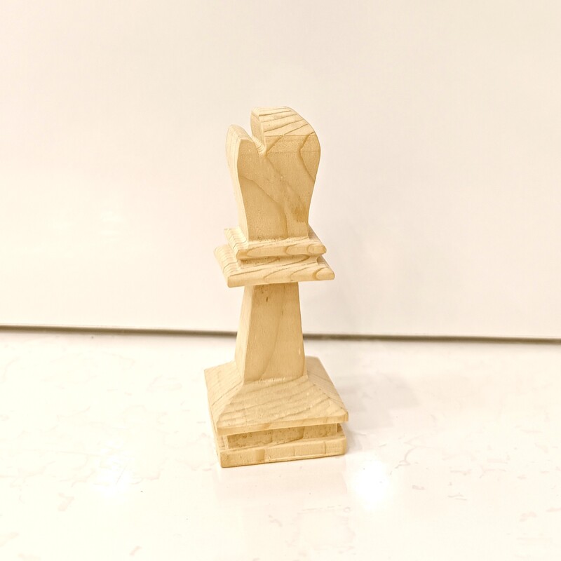 مهره شطرنج چوبی دستساز فیل چوب روسی 