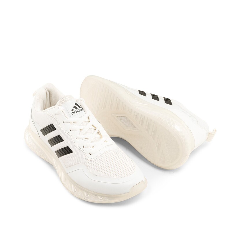 44002  کفش اسپرت Adidas مردانه سفید بندی سایز 41 تا 44