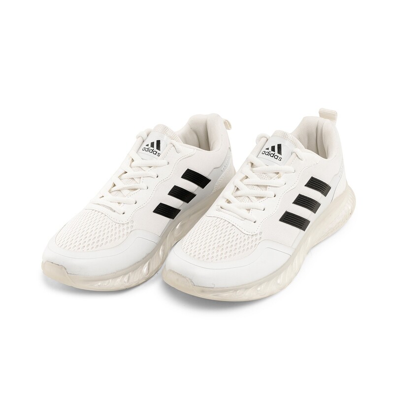 44002  کفش اسپرت Adidas مردانه سفید بندی سایز 41 تا 44