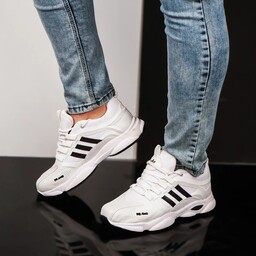 کفش ورزشی مردانه سفید مشکی Adidas مدل Ravan سایز 41 تا 44  M