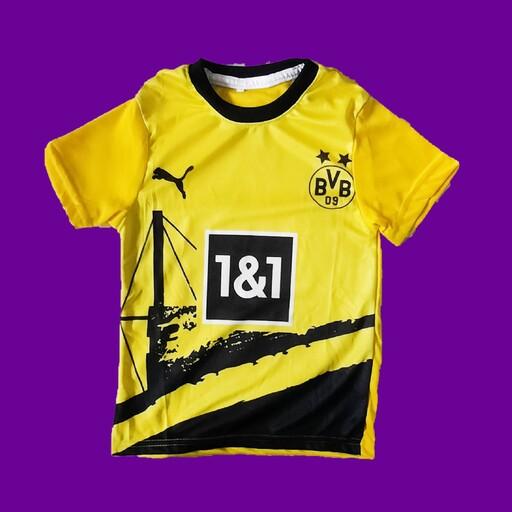 لباس فوتبال بچگانه تیم بورسیا دورتموند آلمان شماره 11 با نام مارکو رویس (به همراه اشانتیون )