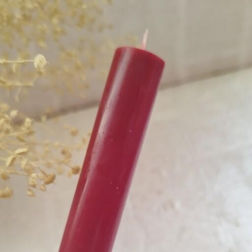 شمع قلمی قرمز 24 سانتی