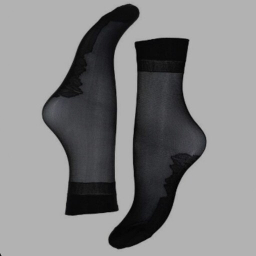 جوراب زنانه پارازین دو ربع کفدار رنگ مشکی(6جفت) 