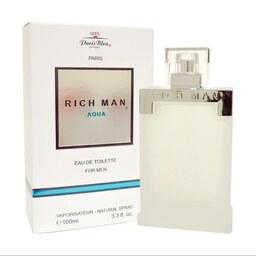 ادکلن مردانه پاریس بلو ریچ من آکوا(مشابه پاکو رابان اینویکتوس آکوا) Paris Bleu Parfums - Rich Man Aqua