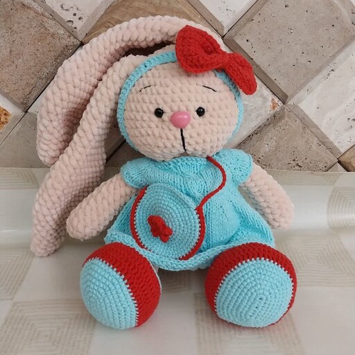 خرگوش مخملی یک هدیه زیبا و متفاوت برای دخترخانم های خوشگل، کالای باکیفیت ایرانی