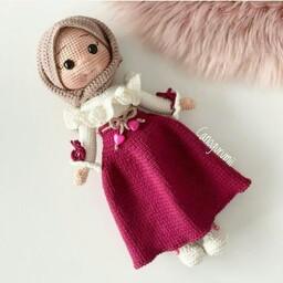 عروسک اسلامی و ایرانی بافتنی دختر محجبه یک کار شیک و جذاب