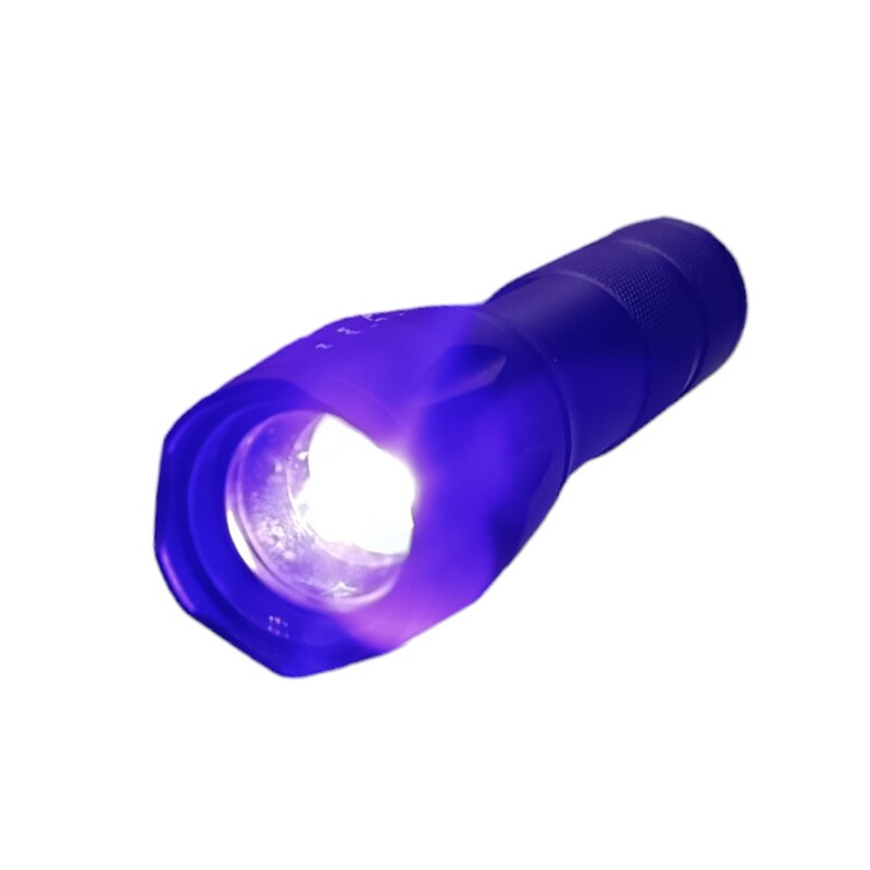 چراغ قوه یووی UV زوم دار(نور سفید و بنفش) مدل MLG K04  2