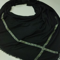 روسری نخی ریشه پرزی سیاه