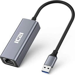 مبدل USB 30 به Ethernet (USB به LAN) برند iczi