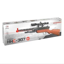 تفنگ پلاستیکی اسنایپر 4 کاره لیزردار اسباب بازی مدل HHC307
