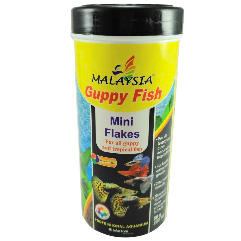 غذا ماهی مالزی مدل گوپی فیش 50 گرم