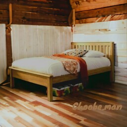 تخت خواب چوبی  یک نفره 100-200